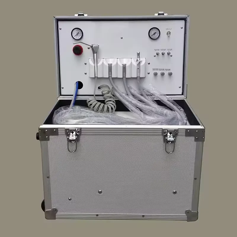 Portable dental unit with silent air compressor dental high speed compressor