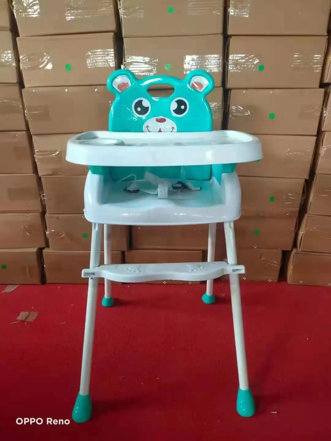 Portable Baby Dining Chair with Safety Materials / Wholesale Kids High Chair with Detachable Dining Plate
