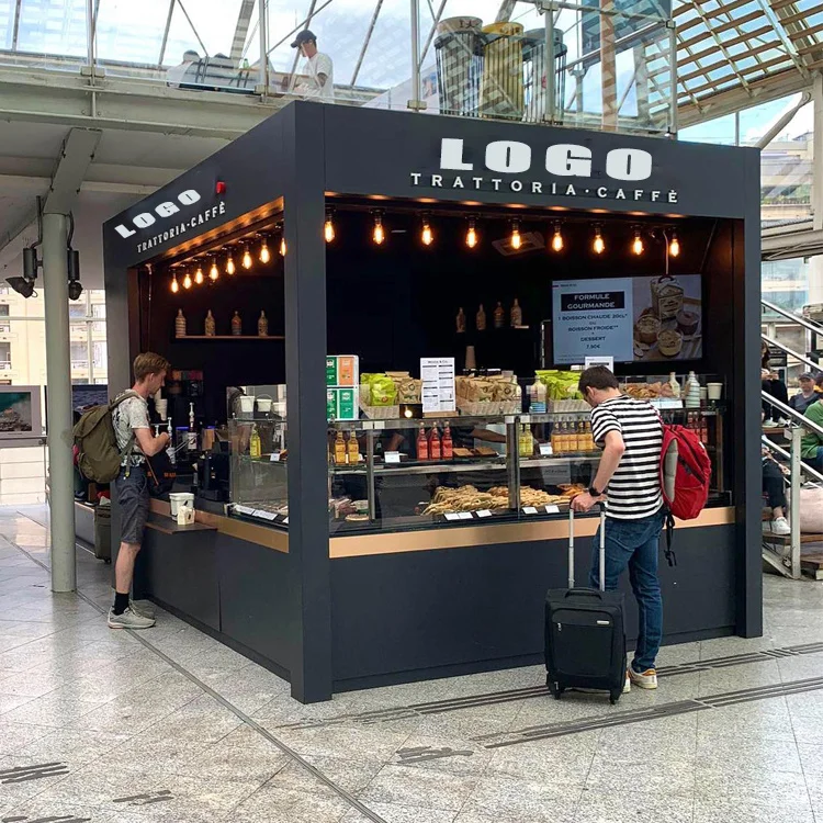 Best Selling Container Coffee Shop Food Kiosk Low Cost Prefab Container House