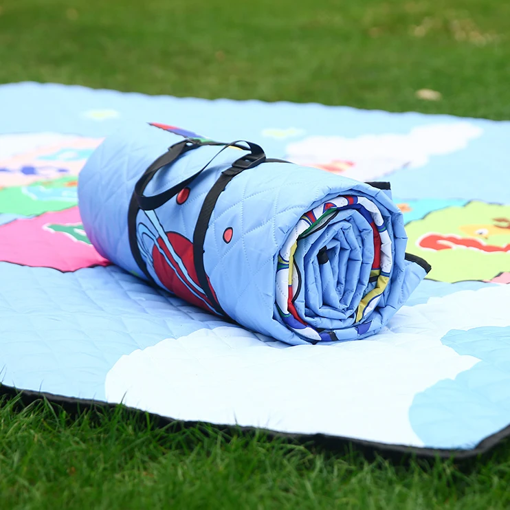 Camping Mat Portable Tote Spring Summer Picnic Blanket Checkered Beach Camping Waterproof Sand-proof Outdoor blanket