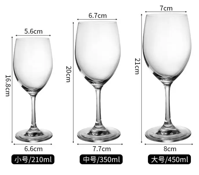 Creative Crystal Unleaded Wine Glass European style Goblet Wine Glassware