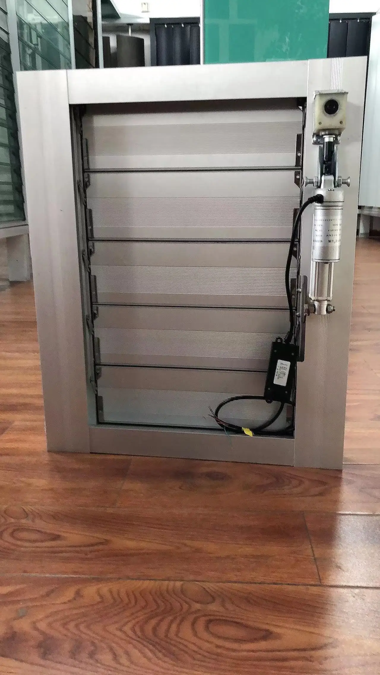 Fixed/Manual/Electric Exterior Shutters with Louvres Frame System Waterproof Sunshade Shutter Louver Ventilation Louvers