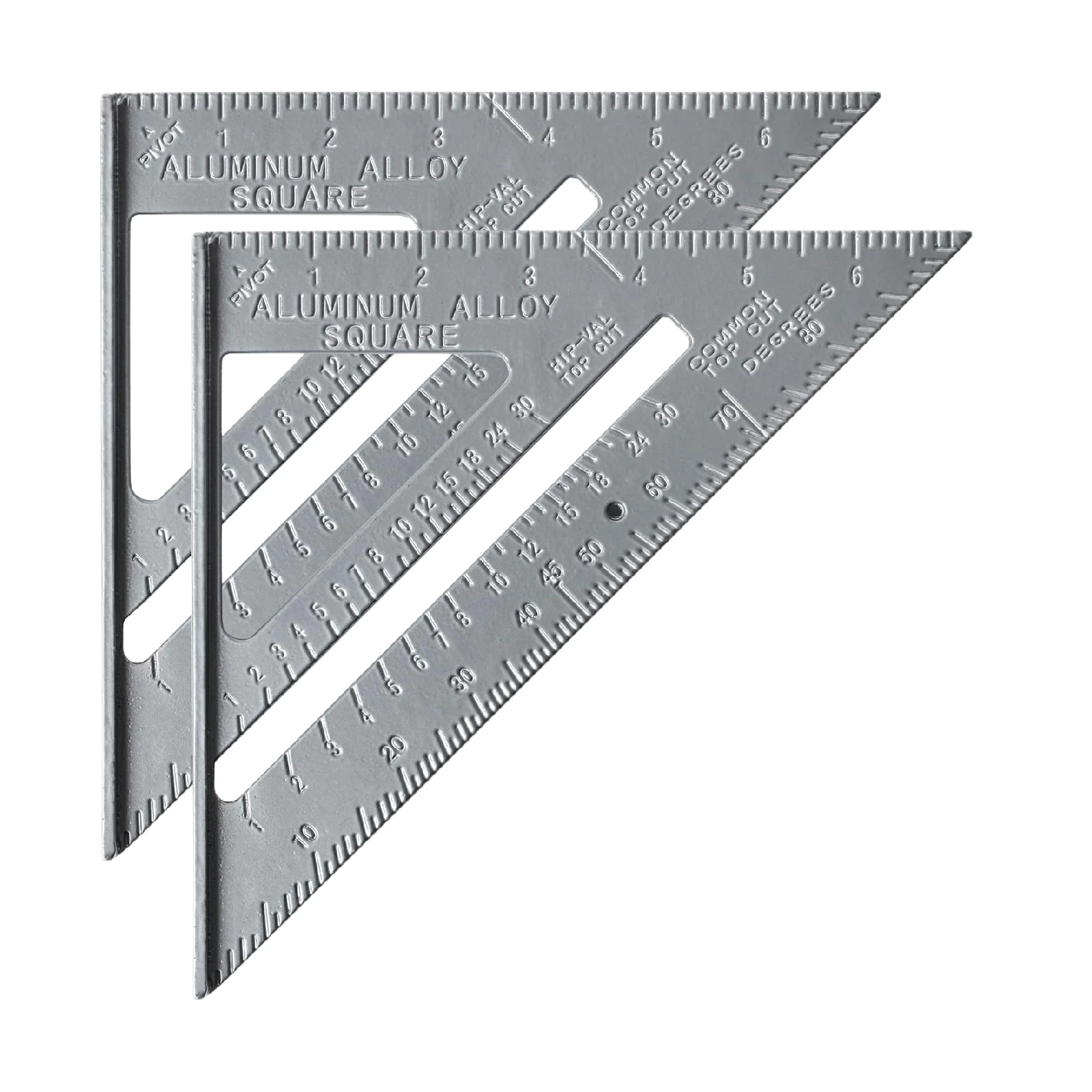 7 Inch Metal  Rafter Square Carpenter Square  Aluminum Alloy  Speed Square Woodworking tool 2pc
