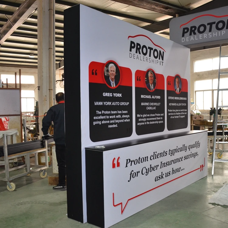 Island exhibition booth design 6mx6m