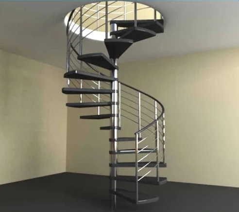 Modern Design Stainless Steel Wood Used Spiral Staircase Prices