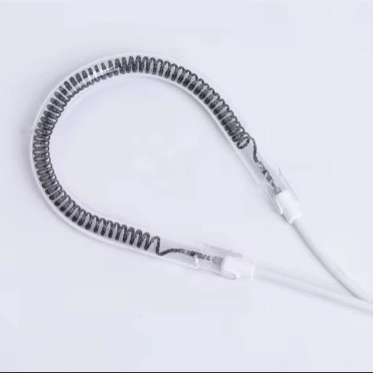 OEM ODM галогенный нагревательный элемент трубка из углеродного волокна нагревательная лампа кварцевая стеклянная