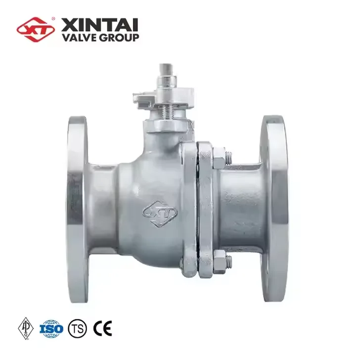 Q41F-10K DN50 Manual floating CF8 stainless steel flange ball valve price