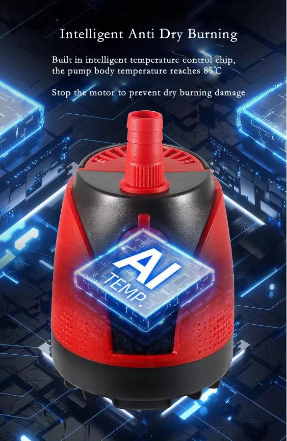 X-aquatic series Intelligent dry burning low water submersible pump XP-5500