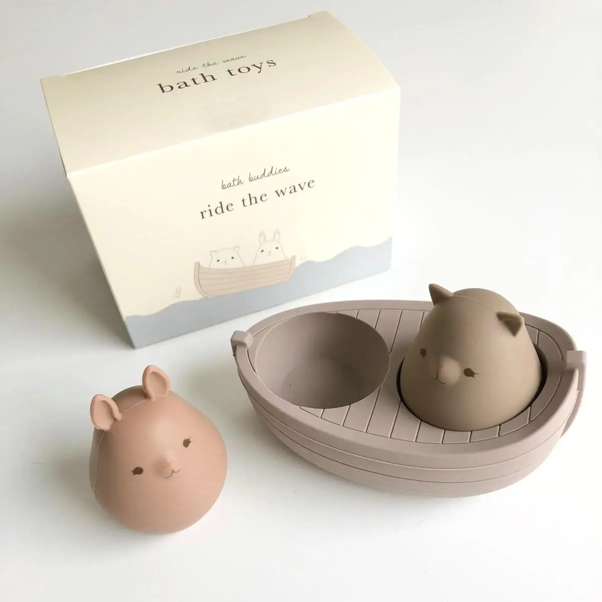 Очаровательный кролик котенок силиконовая плавающая лодка игрушки время ванны игрушка для приятели Ванна играющие