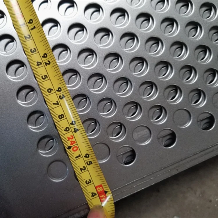 1mm Hole Galvanized Round Hexagonal Aluminum Perforated Metal Mesh Speaker Grille Sheet