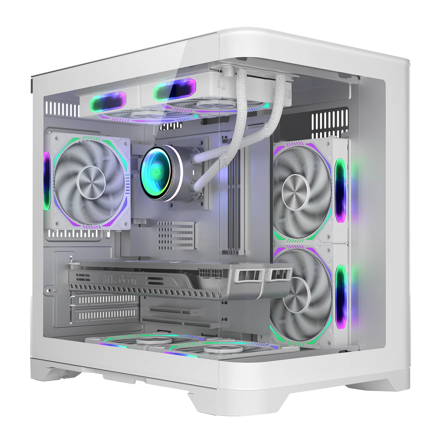 Factory Custom White PC Case Chassis M-ATX Gaming CPU Cabinet USB3.0 Gaming Computer Cases & Towers
