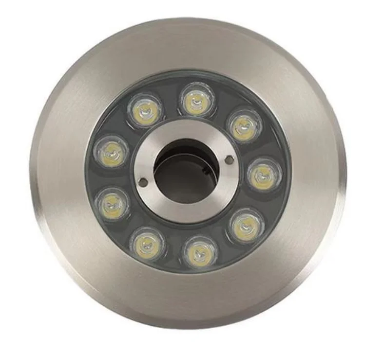 LED Ring Fountain Light IP68 Intermediate Pool Underwater Lamp AC12V AC24V Landscape Water Column Spotlight for Garden