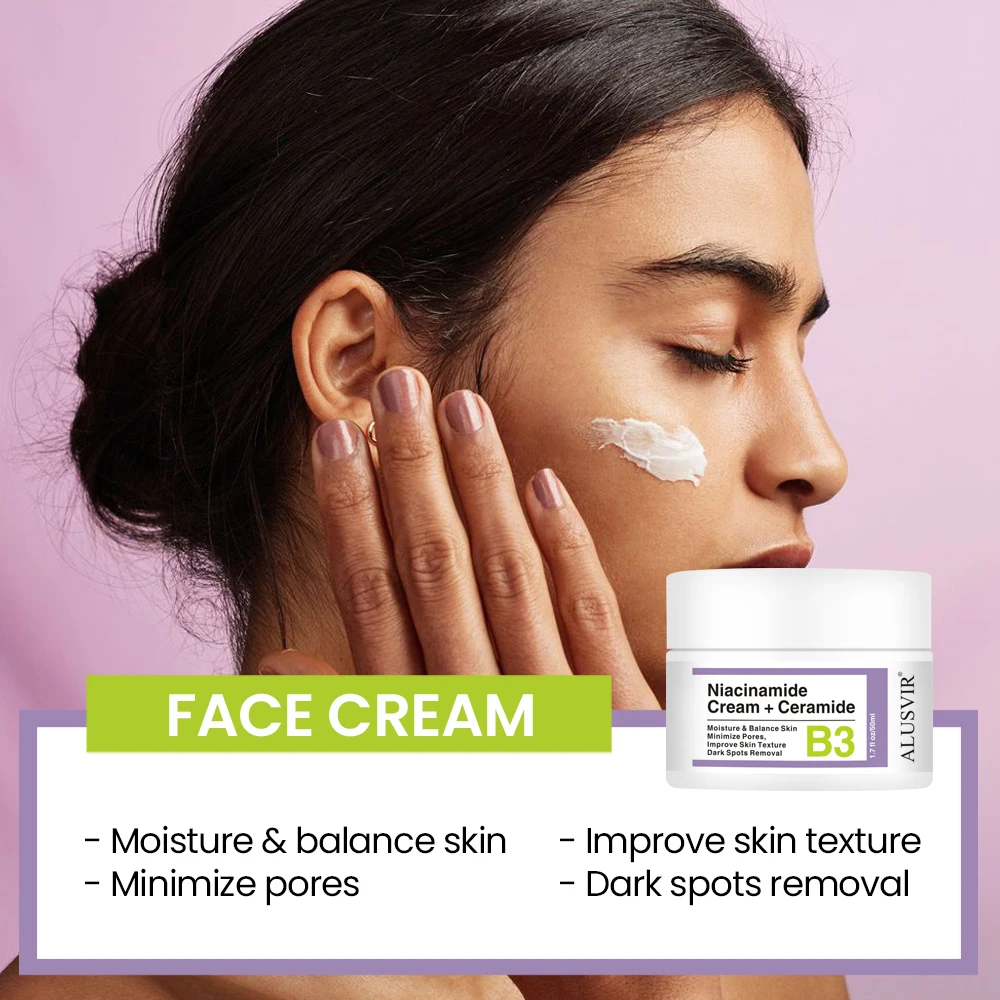 Customized Logo Niacinamide Whitening Skincare Face Wash Cleanser Serum Cream Skin Care Routine Sets For Black Women