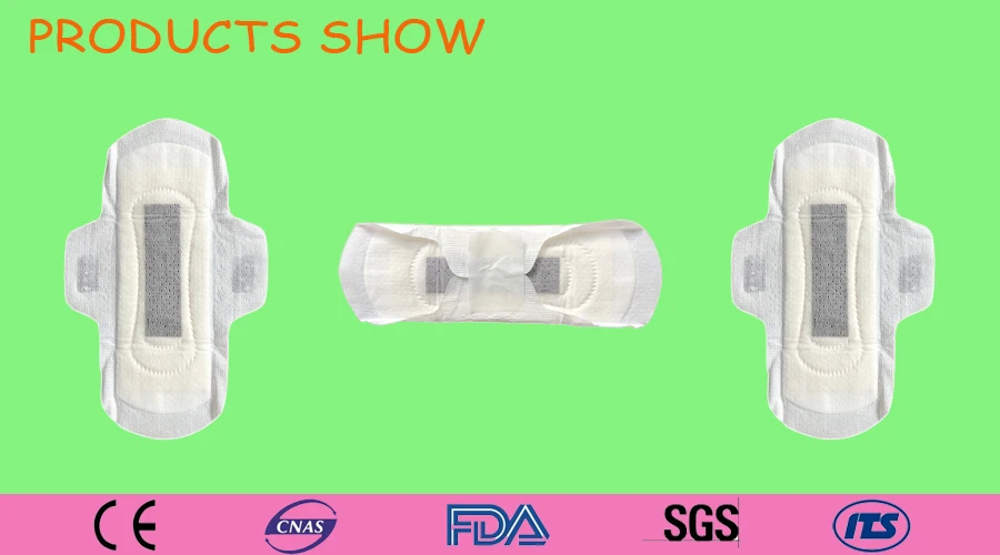 soft feminine sanitary towel  tampon napkin pad lady anion sanitary pad for women Factory direct sales