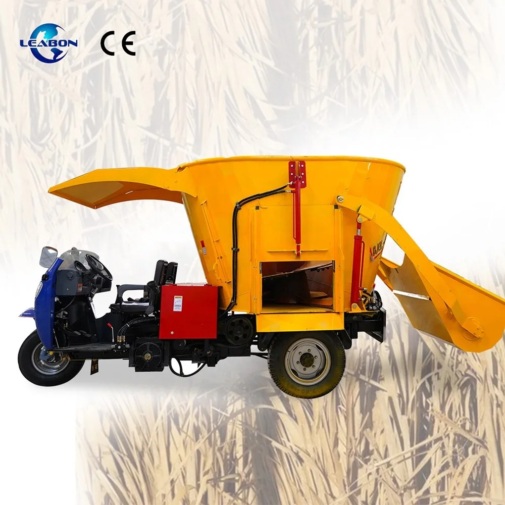 5CBM Diary Farm Use TMR Animal Feed Mixer Machine Silage Grass Blender Livestock Forage TMR Mixer Machine for Sale