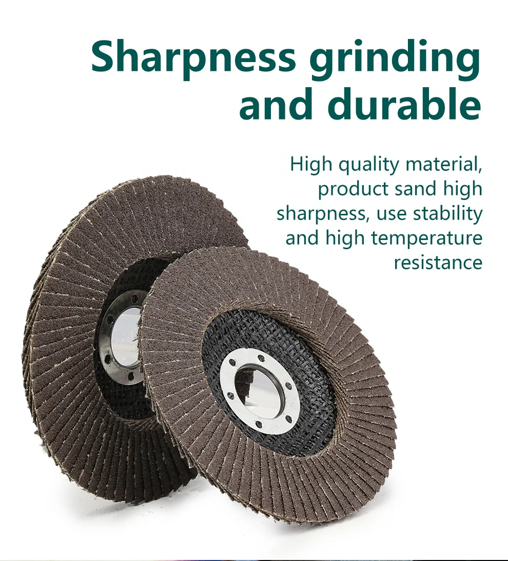    Gold Elephant buffing flap wheel 4 inch 100mm flap disco for  metal and stainless steel 