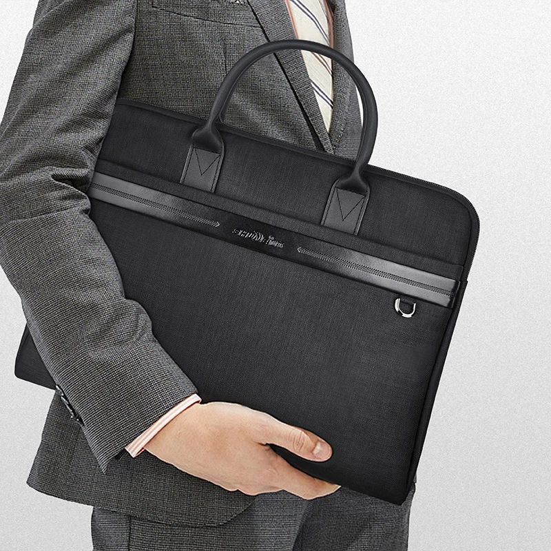 Factory Price Modern Style Travel Laptop Bag 15.6 Inches Durable Waterproof PU Leather Business Briefcase For Men Storage Files