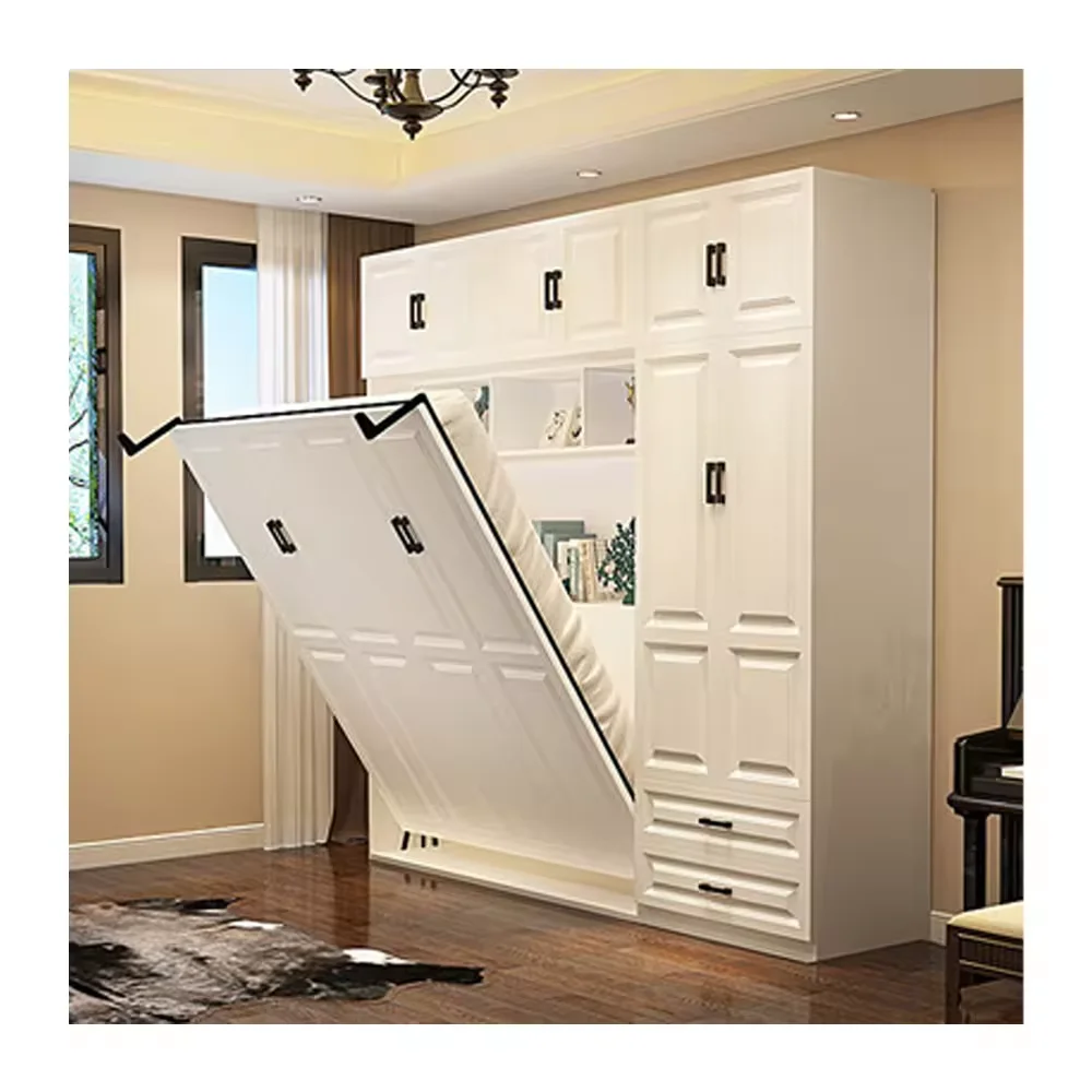 Custom Modern Murphy Wall Bed | Space-Saving Foldable Design | Twin/Full/Queen/King Size | With Desk
