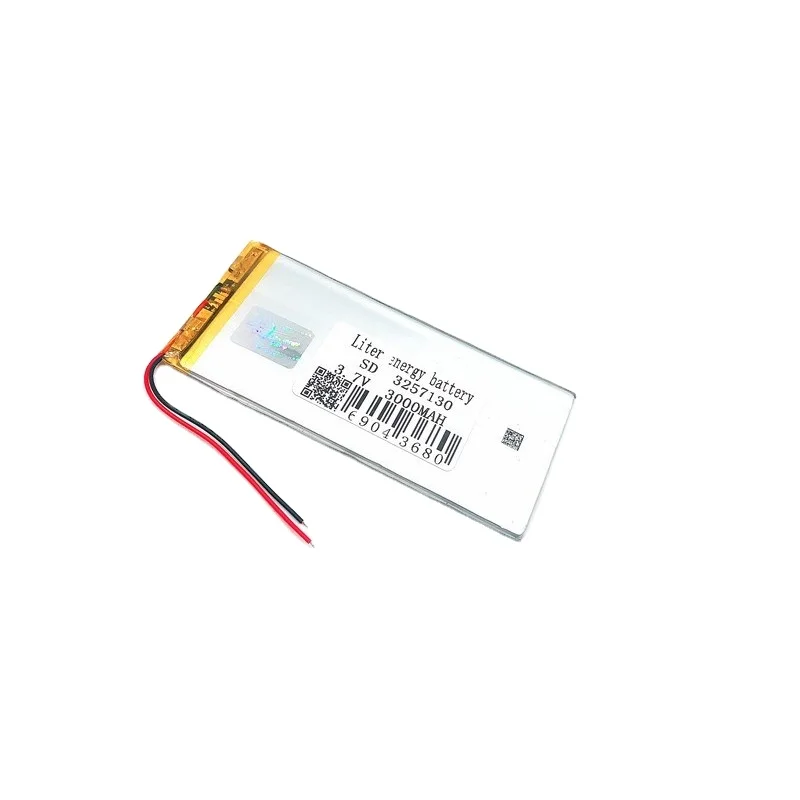 
3000MAH 3.7V 3060130 3257130 Polymer lithium ion battery be customized wholesale CE FCC ROHS MSDS quality certification 