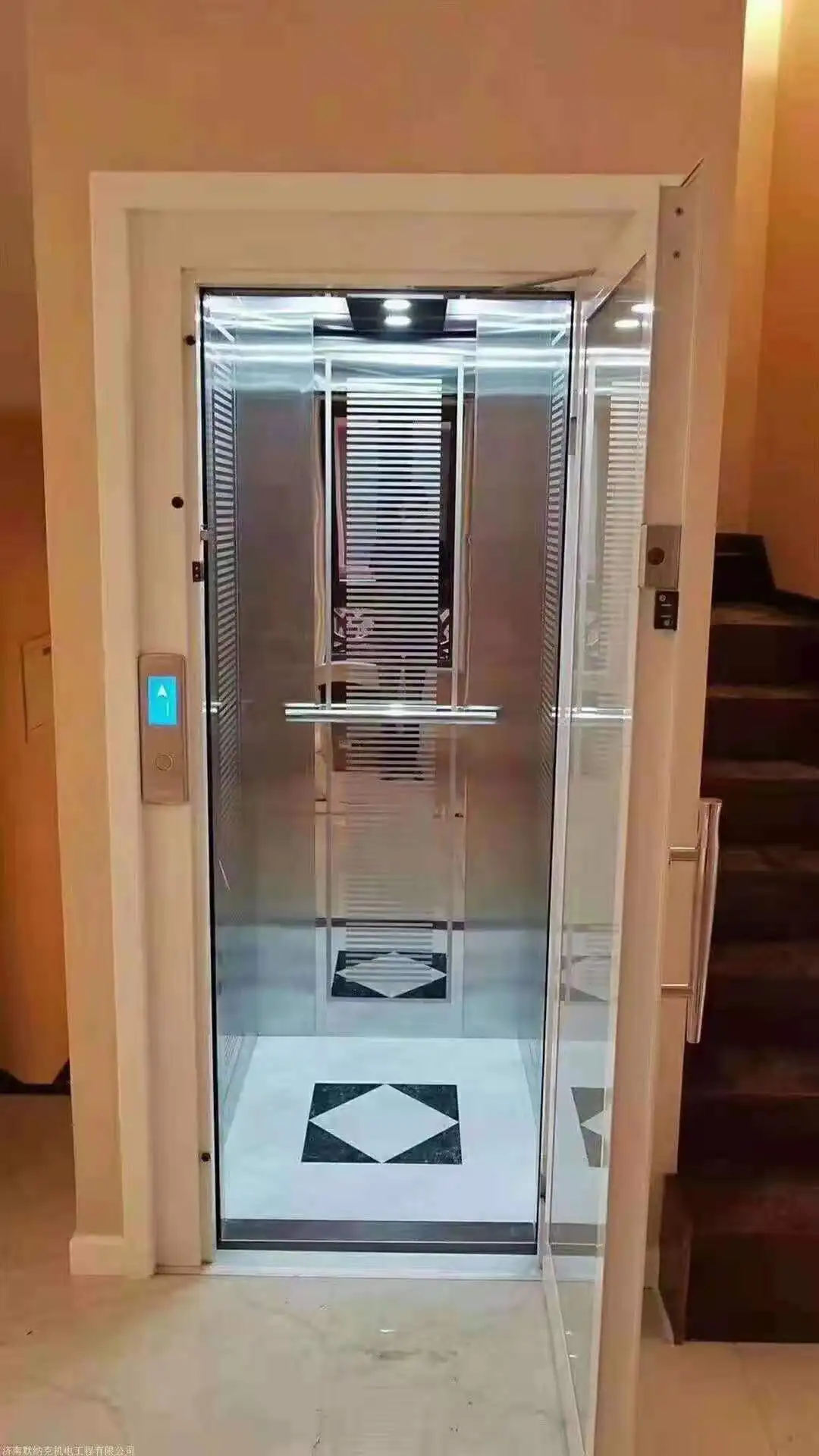 4m ZC Brand  Home-use residential elevator hydraulic indoor small home elevator lift