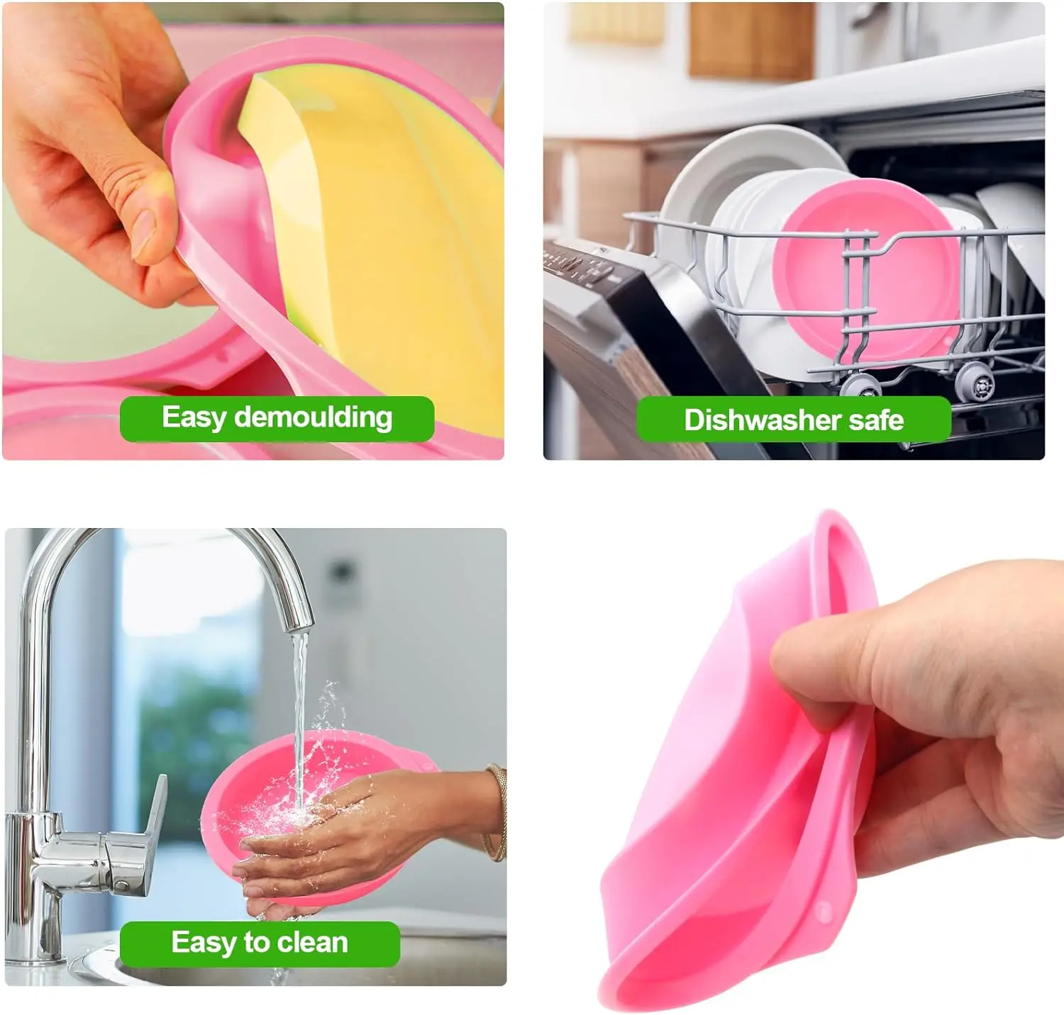 4 inch Silicone Egg Molds Egg Bites Silicone Mold for Muffin Lids Toast Cake  Muffin Top 4 Pcs Air Fryer Egg Molds