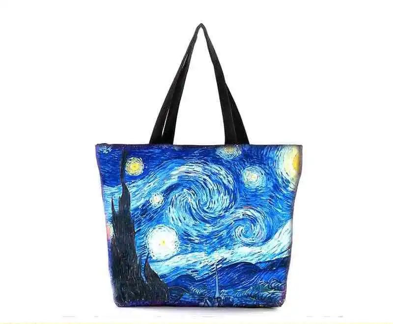 
Custom sublimation woven fabric tote washable fashion printing foldable zip up promotion shopping bags 