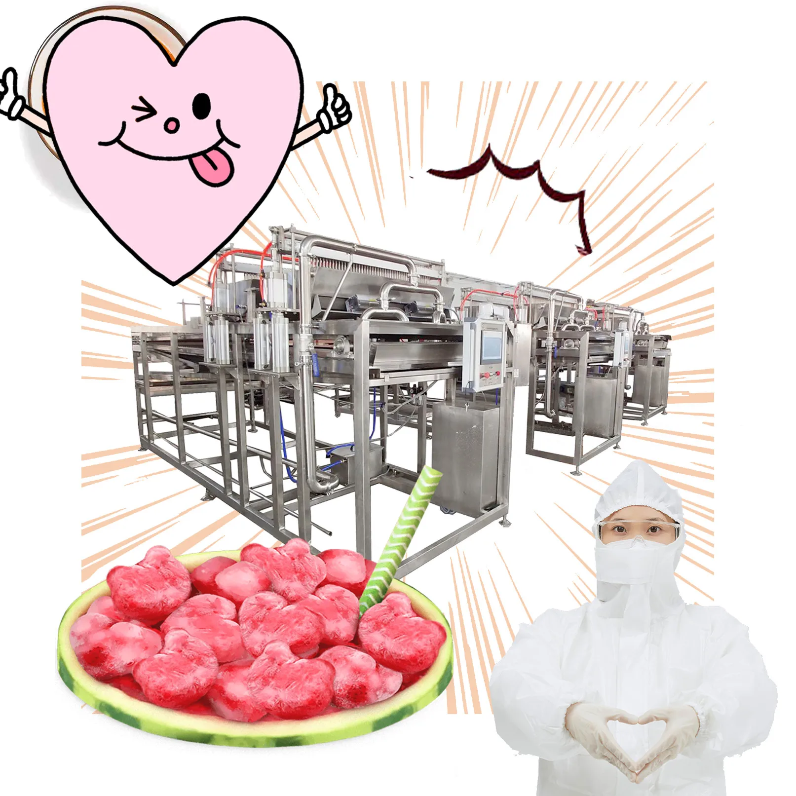 2025 Hot Selling Boba Popping Machine Fruit Juice Ball Production Line From China