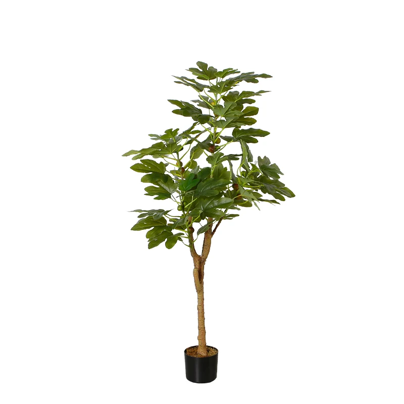 145cm Artificial Plant Ficus Carica Fruit Tree Potted Plant Artificial Tree Indoor