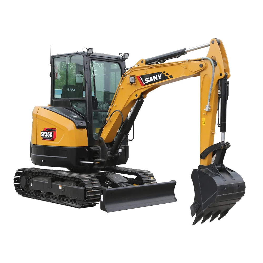 4ton Mini Excavator SY35C SY55U Earthmoving Machinery Crawler-Moving SANY Chinese Mini Excavator