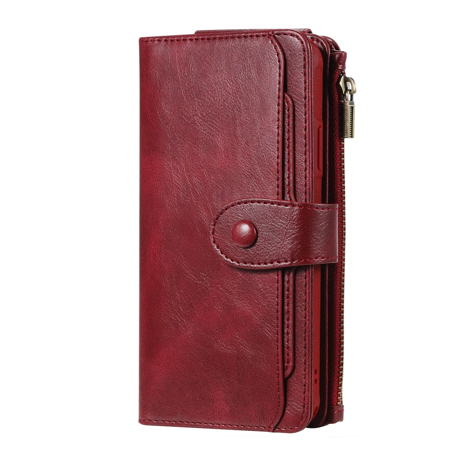 Hot Sale Magnetic Split Leather Phone Case Wallet Flip Mobile Phone Cases For Iphone 15 Pro Max 15plus Mobile Cover