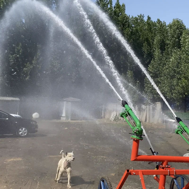 New Irrigation System Sprinkler Rain Gun Long-Range Large-Area Automatic Sprinkler Turbine Spray Gun Rocker Arm Spray Gun