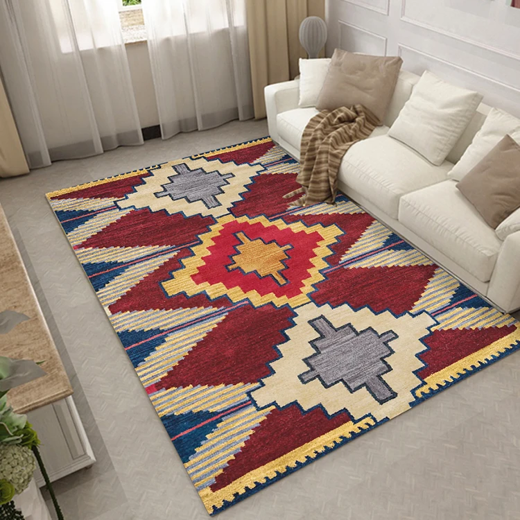 Double Color Jacquard 3d Floor Commercial Restaurant Carpet Big Soft Large Area Rug For Living Room