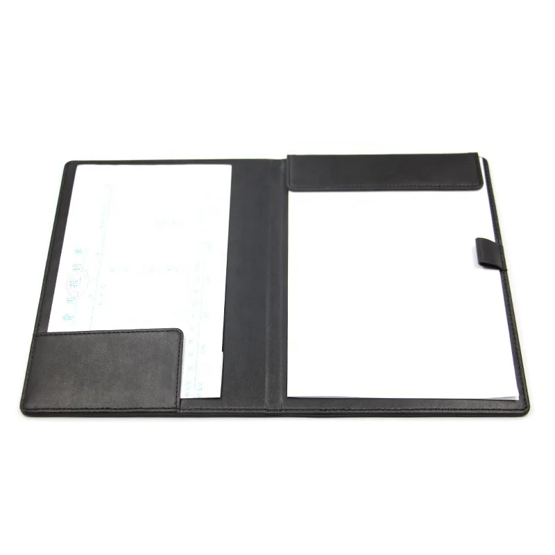 A4 Black PU Leather Magnet Menu Holder By High Quality Manufacture Factory From Yimi