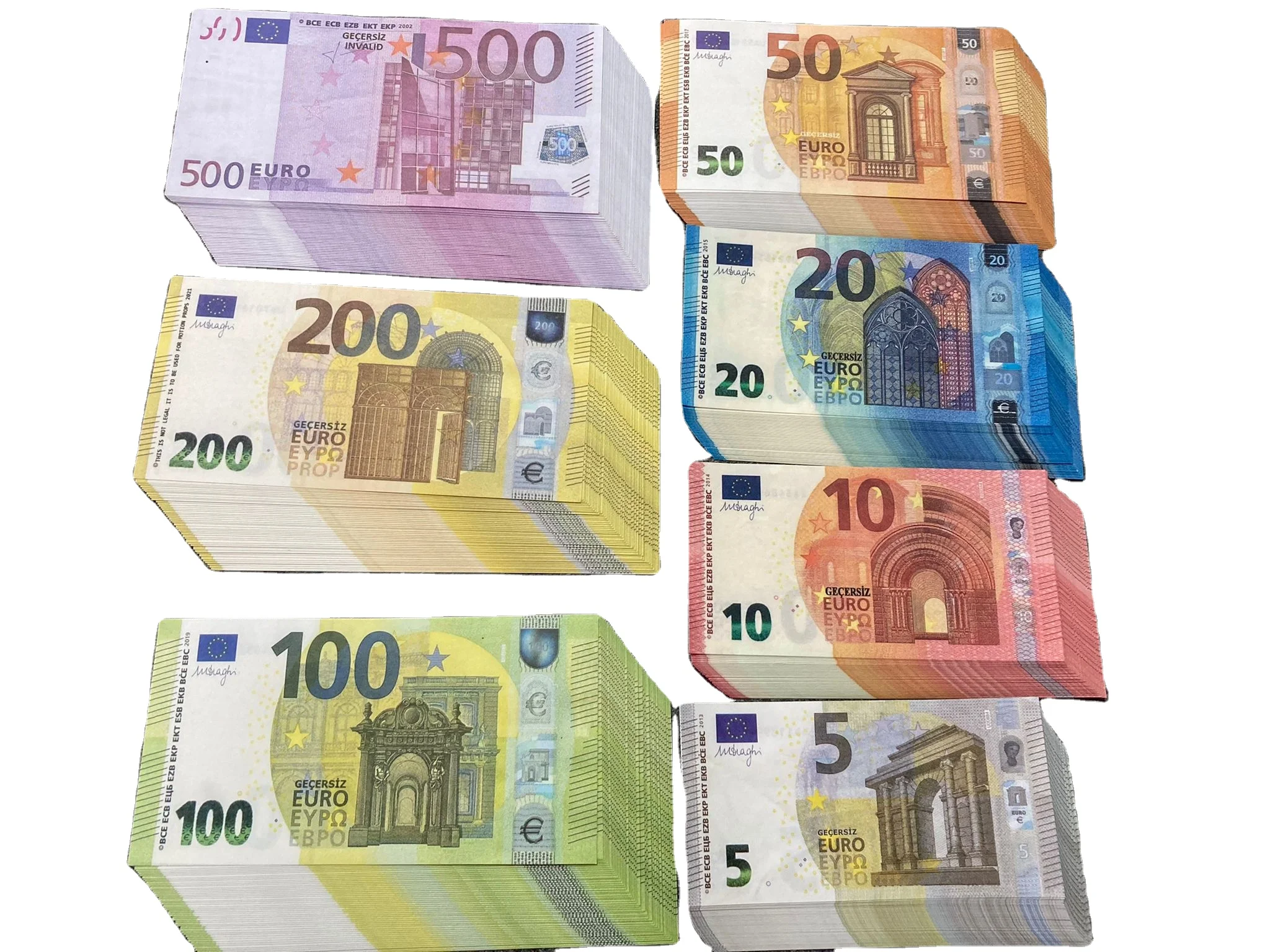 100PCS/Pack Wholesale Euro and Dollar Invalid   Wedding Movie Drama Coins