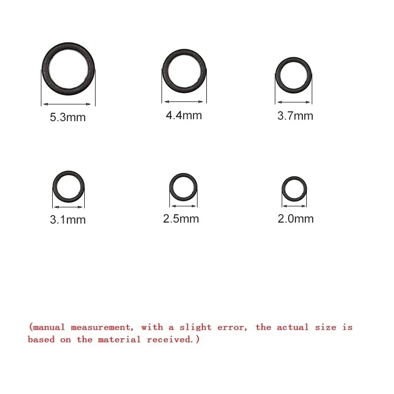 Round Rig Rings Carp Fishing Tackle Quick Change Matt Black Fishing Rigs O Rings