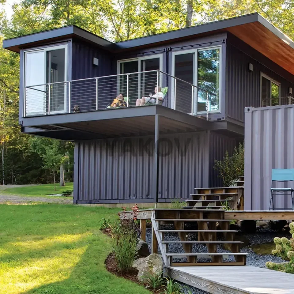 Wholesale Ready To Ship Container Homes 40Ft Luxury House Prefabricated 4 Rooms Shipping Container Homes 40 Ft Luxury