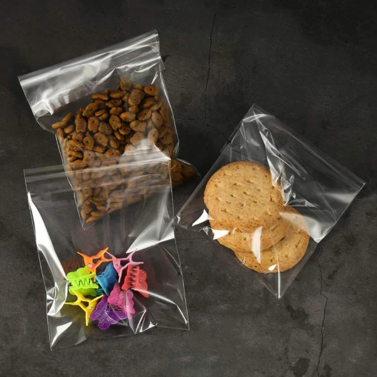 
Gift bag clothes clear opp poly bags with adhesive strip 