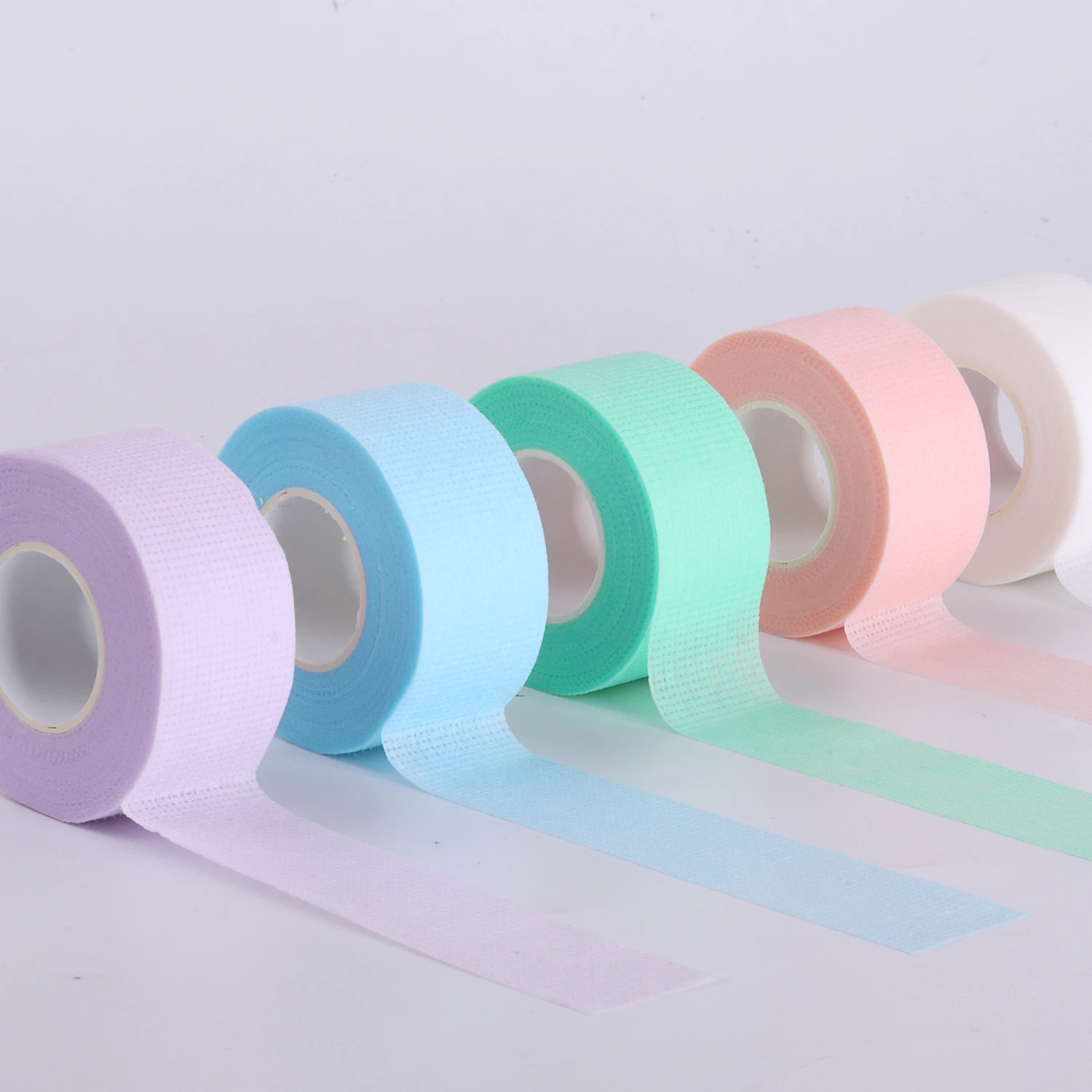 High Quality Colored Lash Extension Tape Surgical Nonwoven Paper Eyelash Extension Adhesive Tape