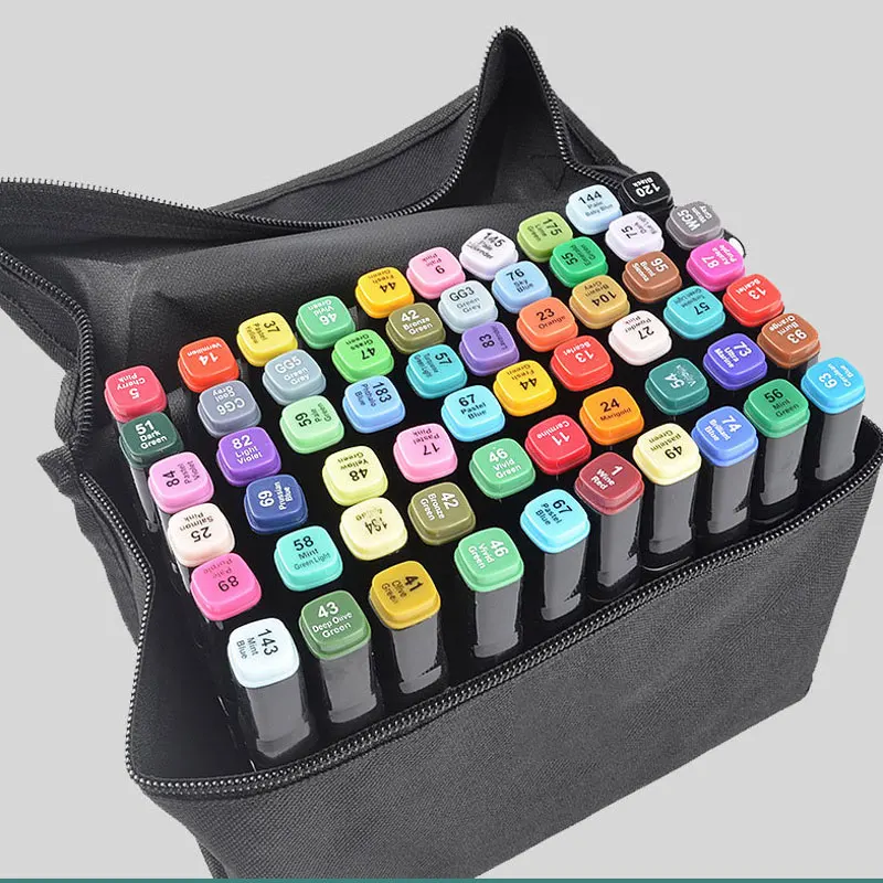 Оптовая продажа, маркеры на спиртовой основе, дешевые детские маркеры, маркеры с двойной головкой