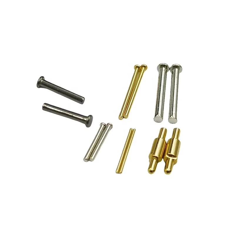 Customized  Gold Plated Electronic PCB Pin Spring Contcat Test Probe To High Current Cable Charger Connector