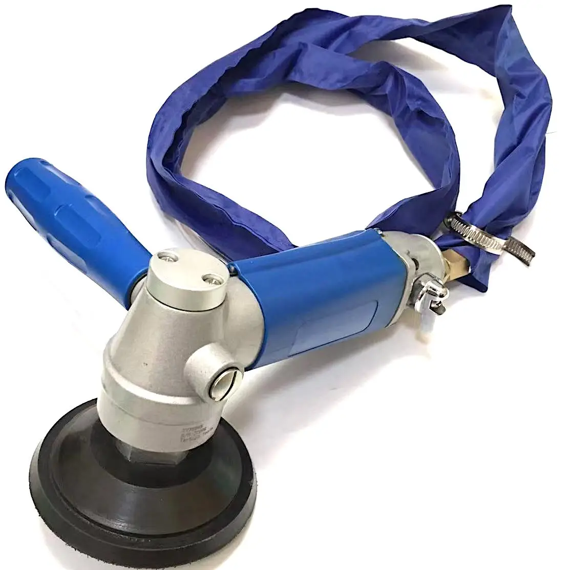 Rear Exhaust 4,500 rpm Four Inch Pneumatic Stone Polisher for right handed, left handed users Marble & Stone 4-Inch Granite Sand