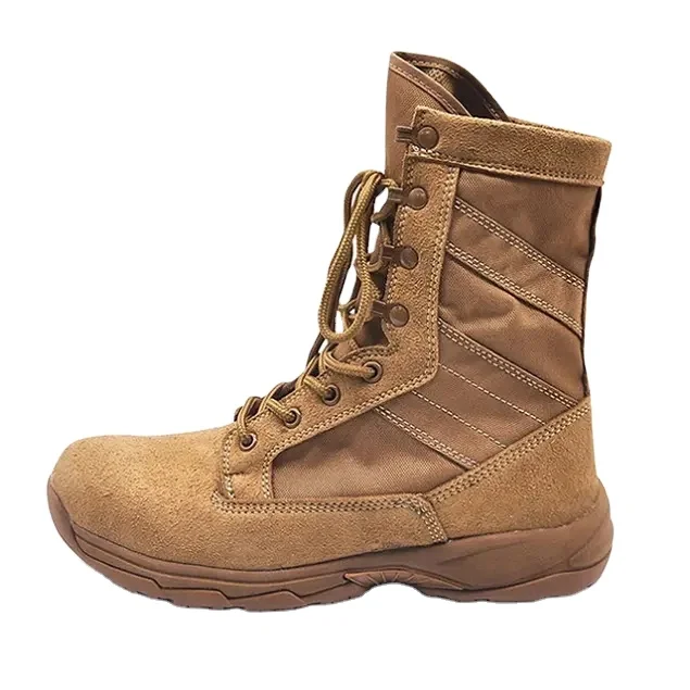 Yakeda Outdoor Latest Fashion Toe Ankle Suede Shoes Zipper Camping Combat Hiking Working Tactical Boots Erkek Men Boots