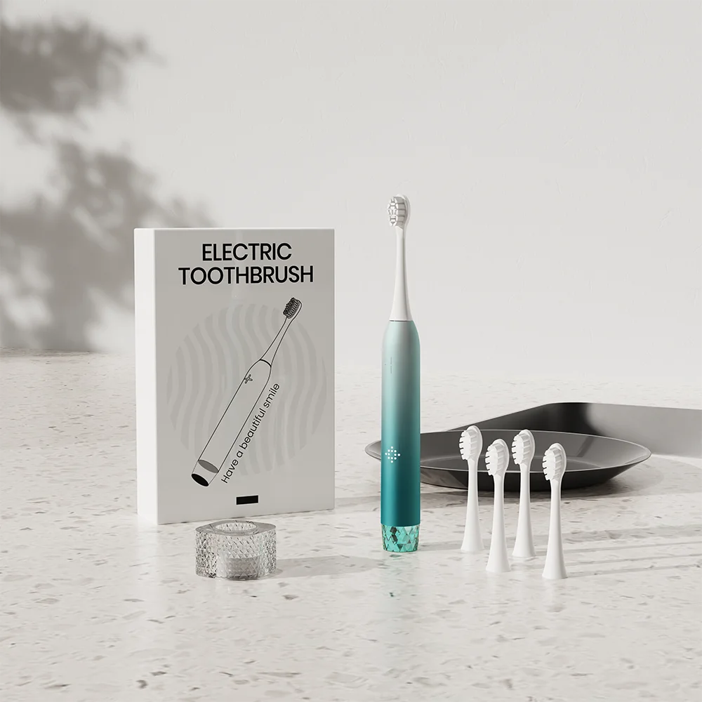 Датчик давления включения/выключения звуковой электрической зубной щетки сенсорный режим ожидания IPX8 Светодиодный дисплей функция