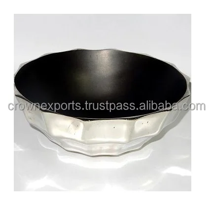 Luxury Fancy Aluminium Serving Bowls Sets Good Quality Enamel Table Top Dinnerware Salad & Ice Cream Metal Bowl Set for Home Use