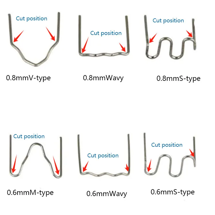 0 8 6 мм 100 шт./500 шт. степлер из нержавеющей стали типов набор для ремонта ногтей