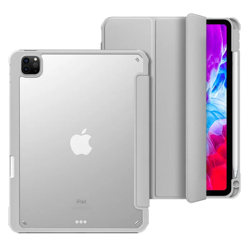 Съемный прозрачный чехол для планшета iPad Air 4/5 акриловый Жесткий кожаный флип-чехол mini 6 10 2 дюйма