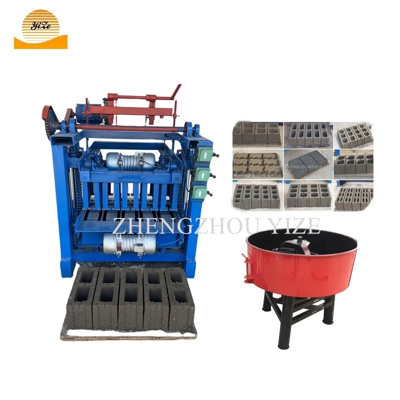 4-35 Concrete Adobe Hallow Brick Making Machine Turkey Brick Block Maker Full Automatic Brick Making Machine From Canada