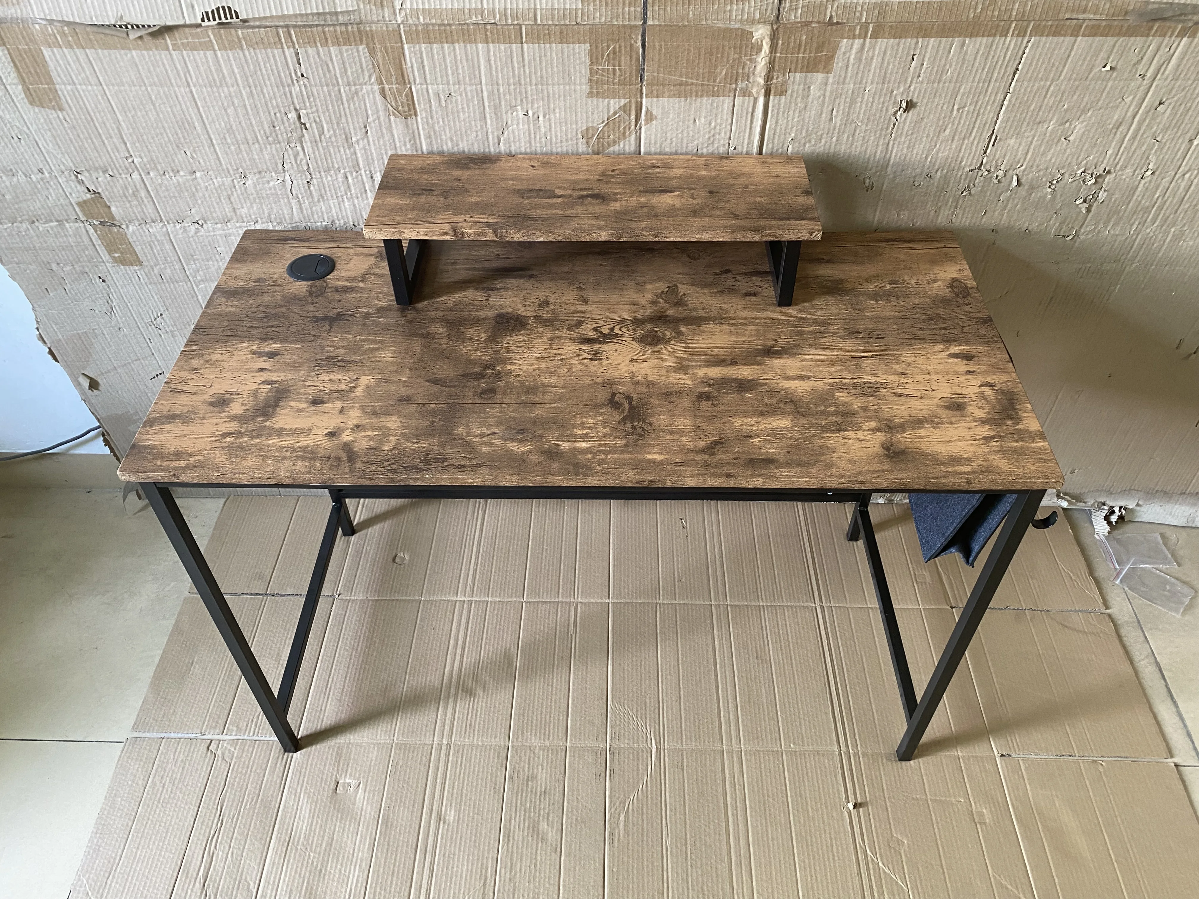 Customization Wood and Metal Frame Writing Desk Large Rectangular Computer Desk Table Home Office Table Antique Study Desk