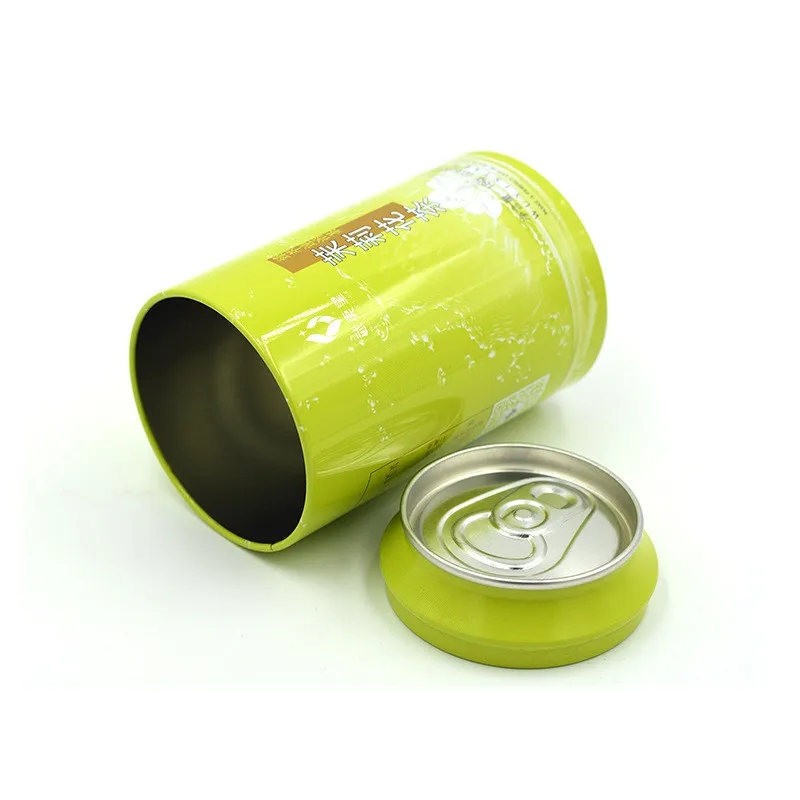 Cola Tin Shaped Container Candy Tin Packs Empty Tin Jar Metal Box With Removable lid