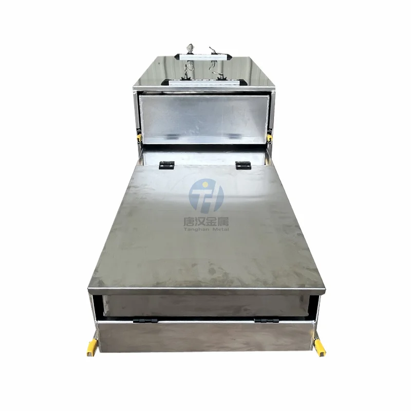 Aluminium Toolbox Canopy kitchen cargo heavy duty drawer with stainless steel lid